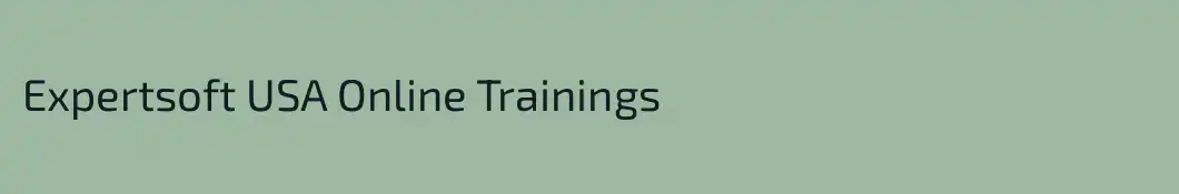 Expertsoft USA Online Trainings